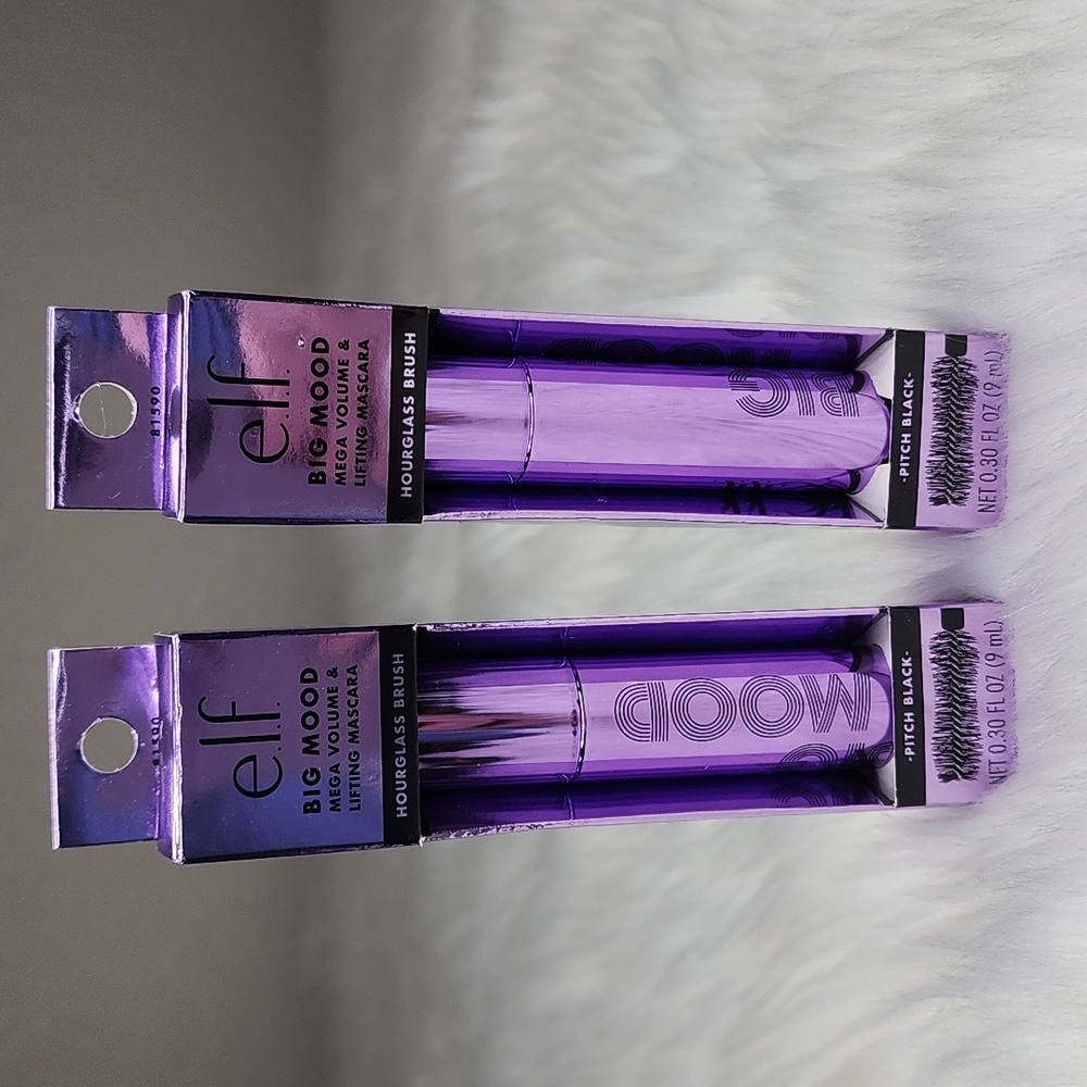 e.l.f Big Mood Mascara Mega Volume & Lifting Mascara Pitch Black 0.3 fl Oz